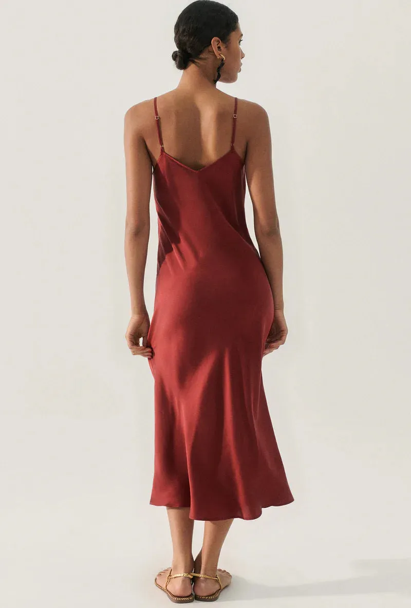 90s Slip Dress Garnet