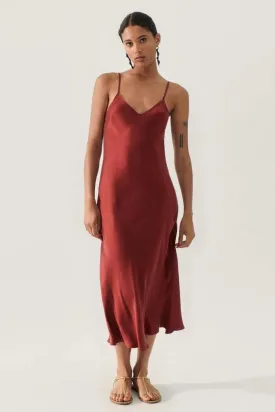 90s Slip Dress Garnet
