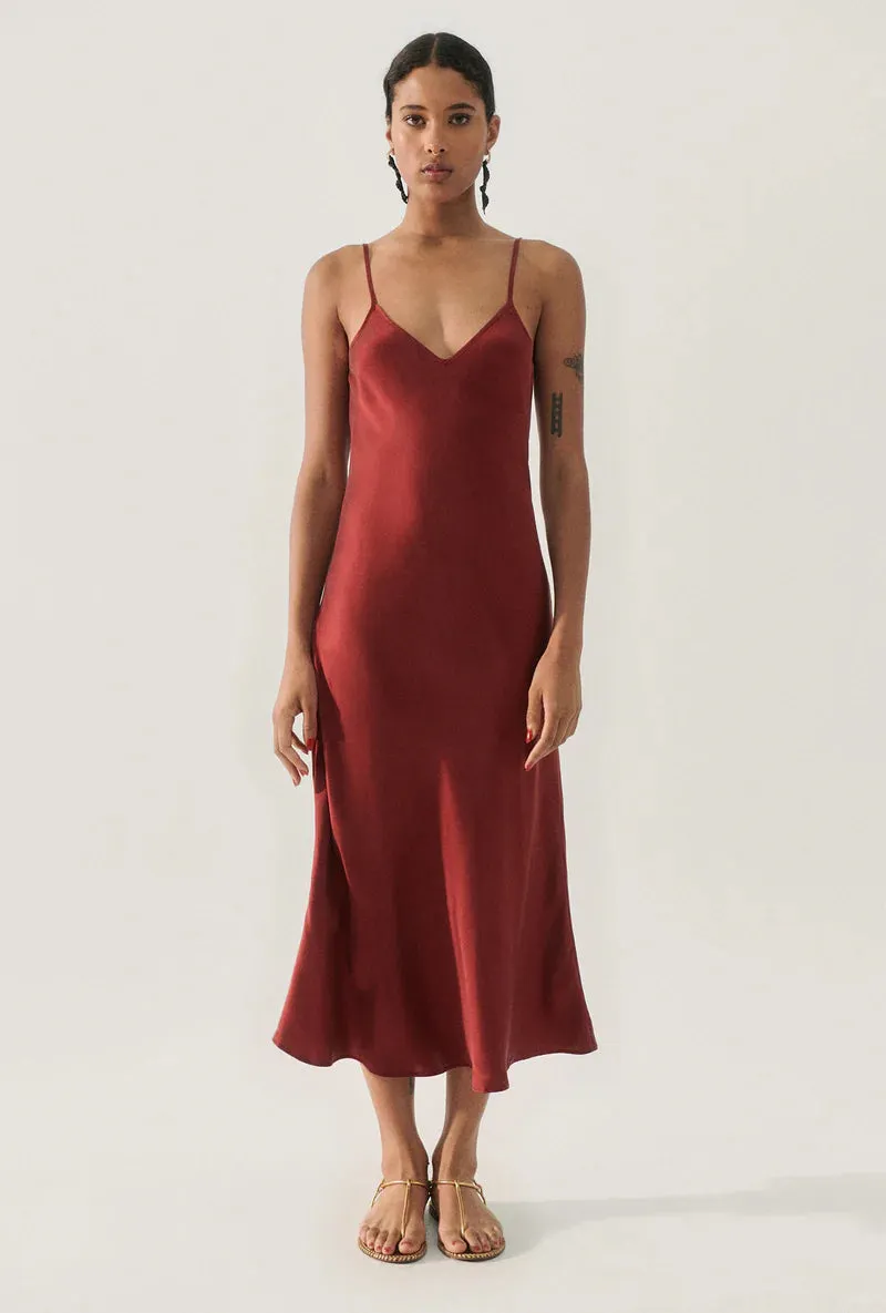 90s Slip Dress Garnet