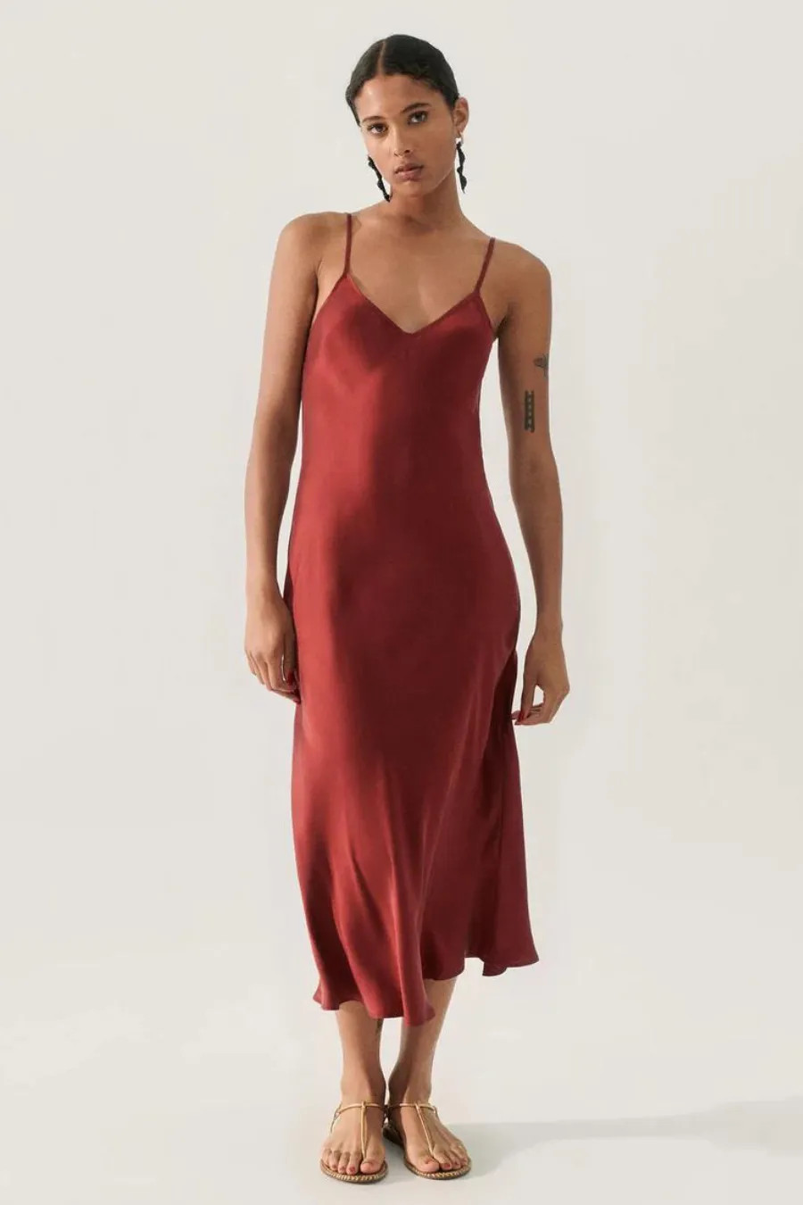 90s Slip Dress Garnet