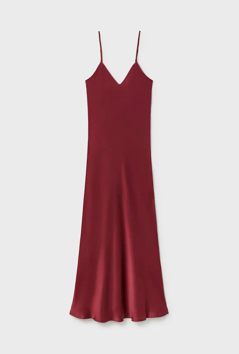 90s Slip Dress Garnet