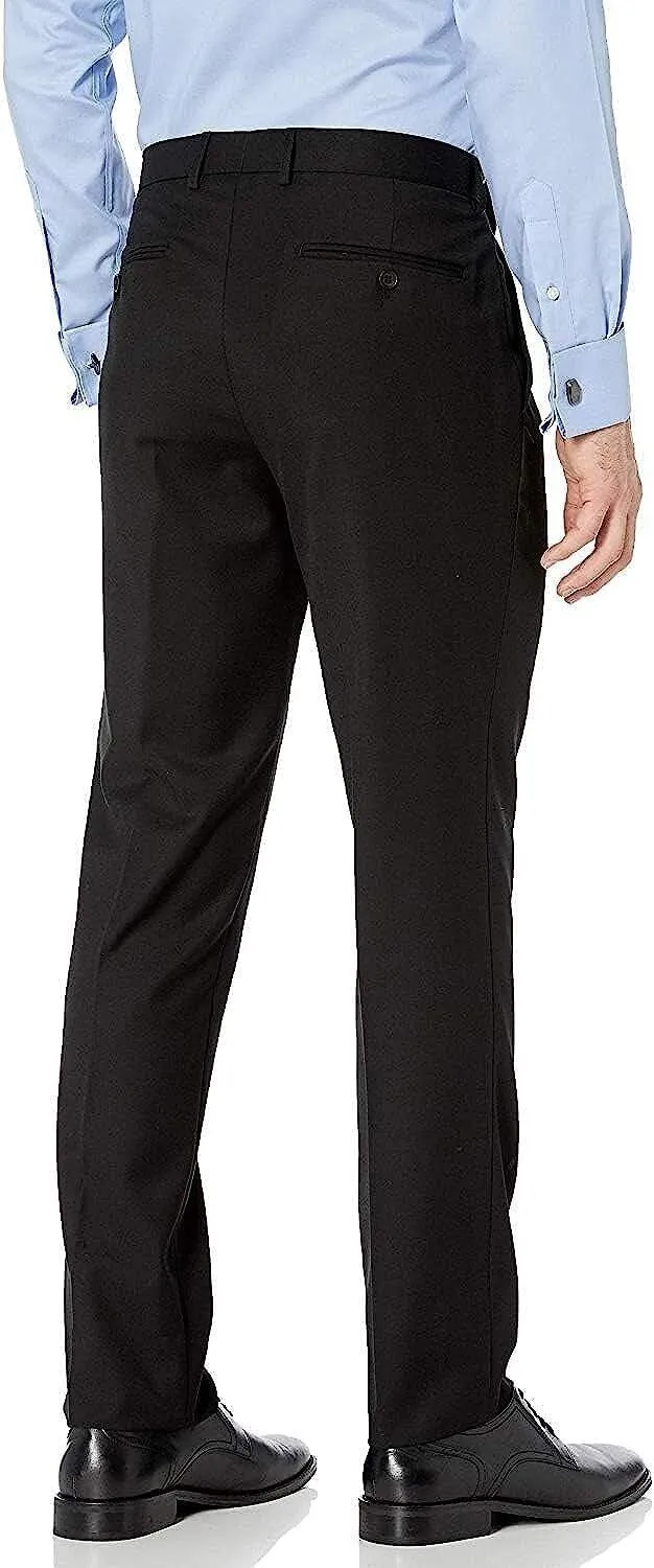 Adam Baker Men's Slim-Fit Flat-Front Dress Pants - Available in Many Sizes & Colors