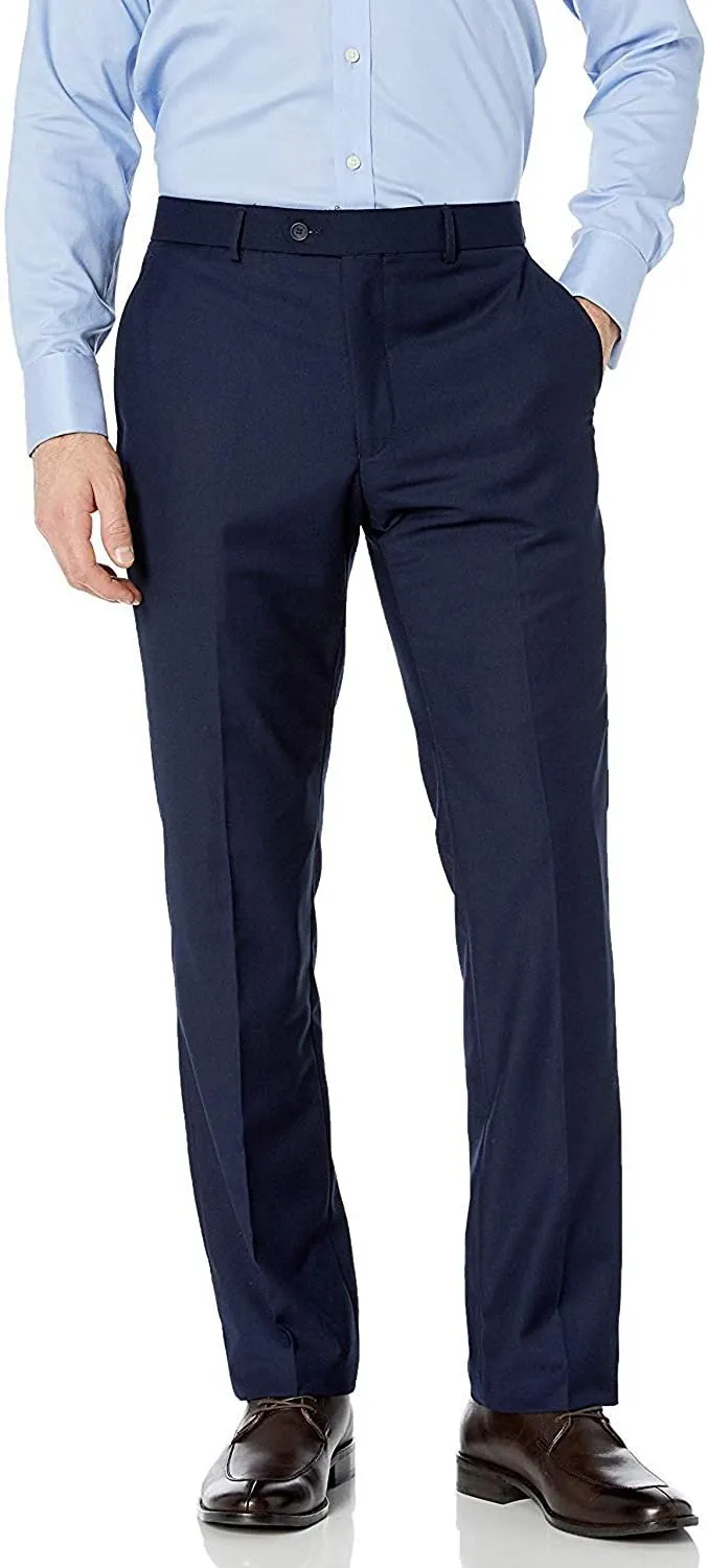 Adam Baker Men's Slim-Fit Flat-Front Dress Pants - Available in Many Sizes & Colors