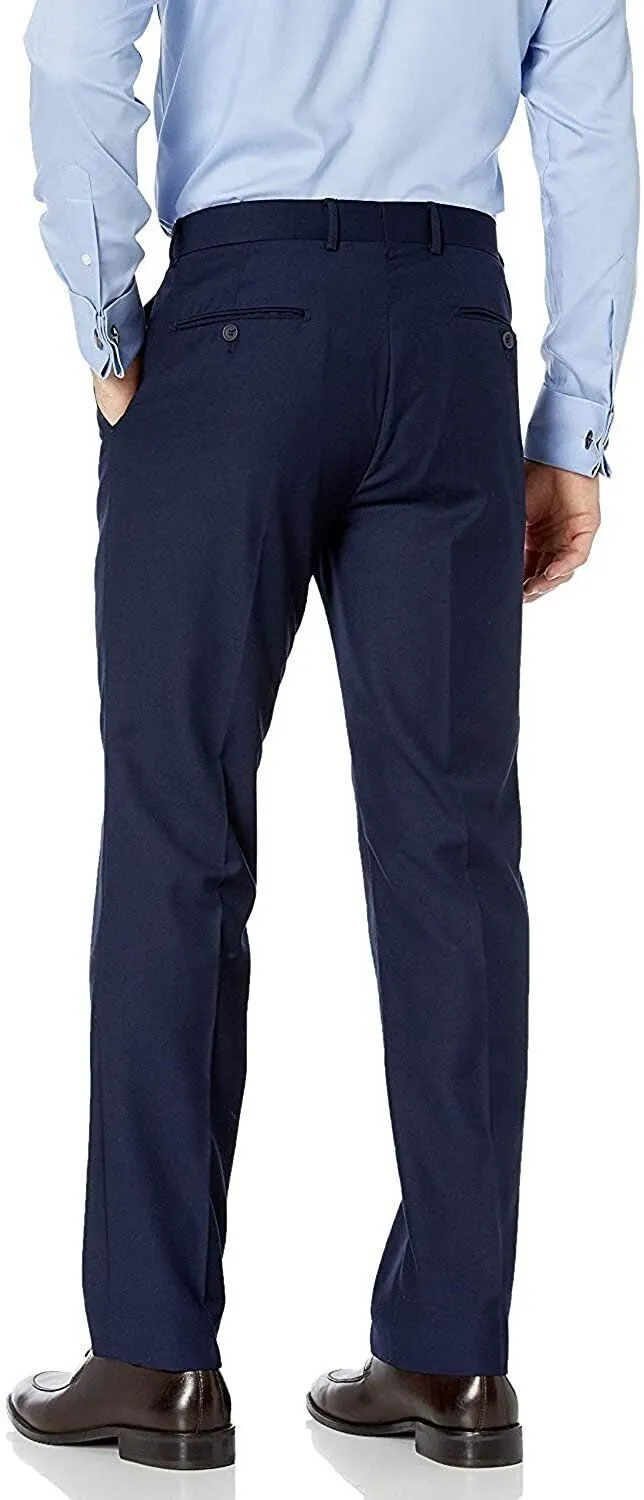 Adam Baker Men's Slim-Fit Flat-Front Dress Pants - Available in Many Sizes & Colors