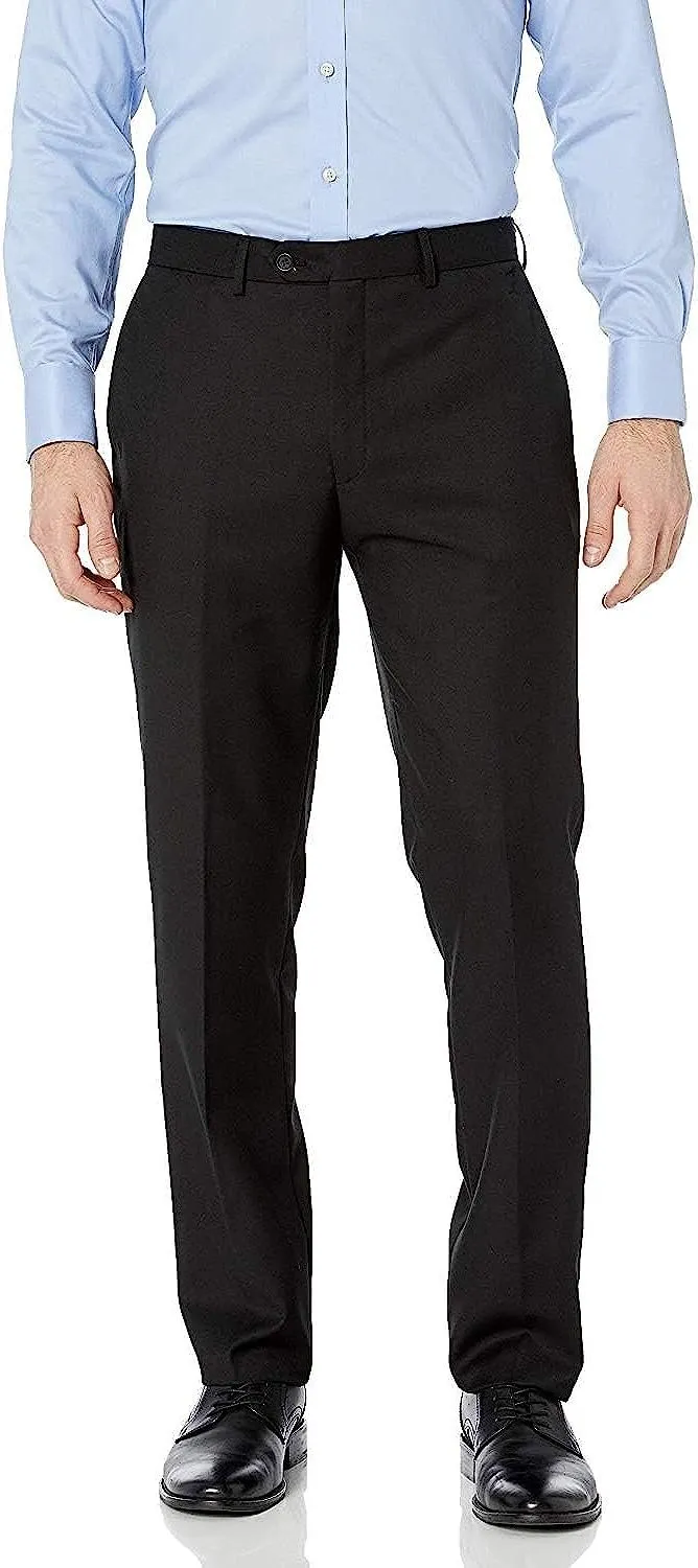 Adam Baker Men's Slim-Fit Flat-Front Dress Pants - Available in Many Sizes & Colors