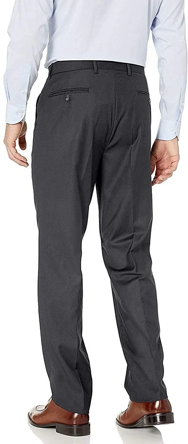 Adam Baker Men's Slim-Fit Flat-Front Dress Pants - Available in Many Sizes & Colors