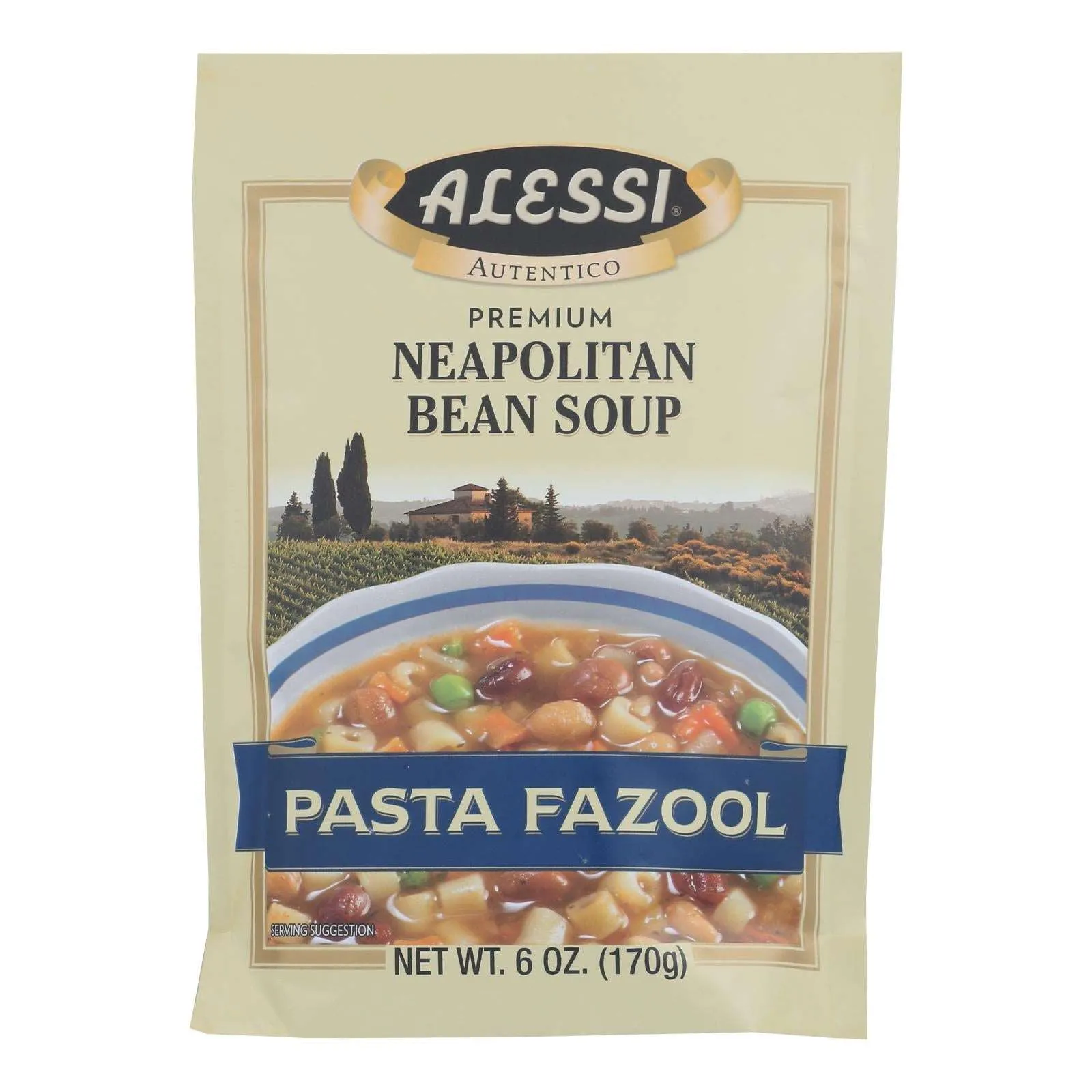 Alessi Neapolitan Bean Soup Pasta Fazool - 6 Oz. - Case of 6