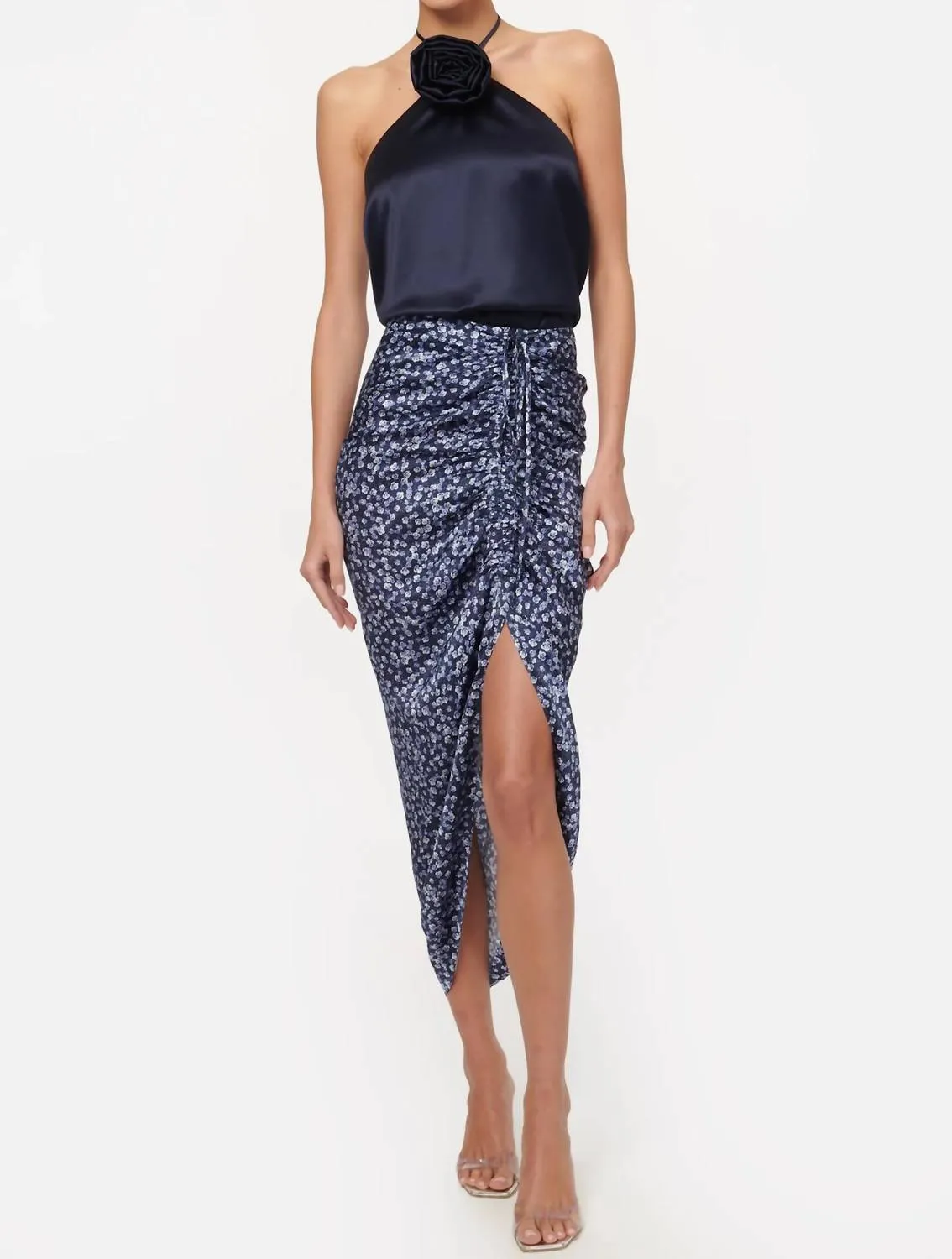 Amanda Skirt In Blue Pansy
