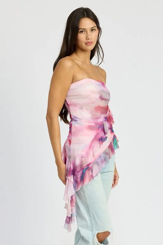 Asymmetric Tube Top