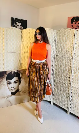Aztec 1970’s Midi Skirt