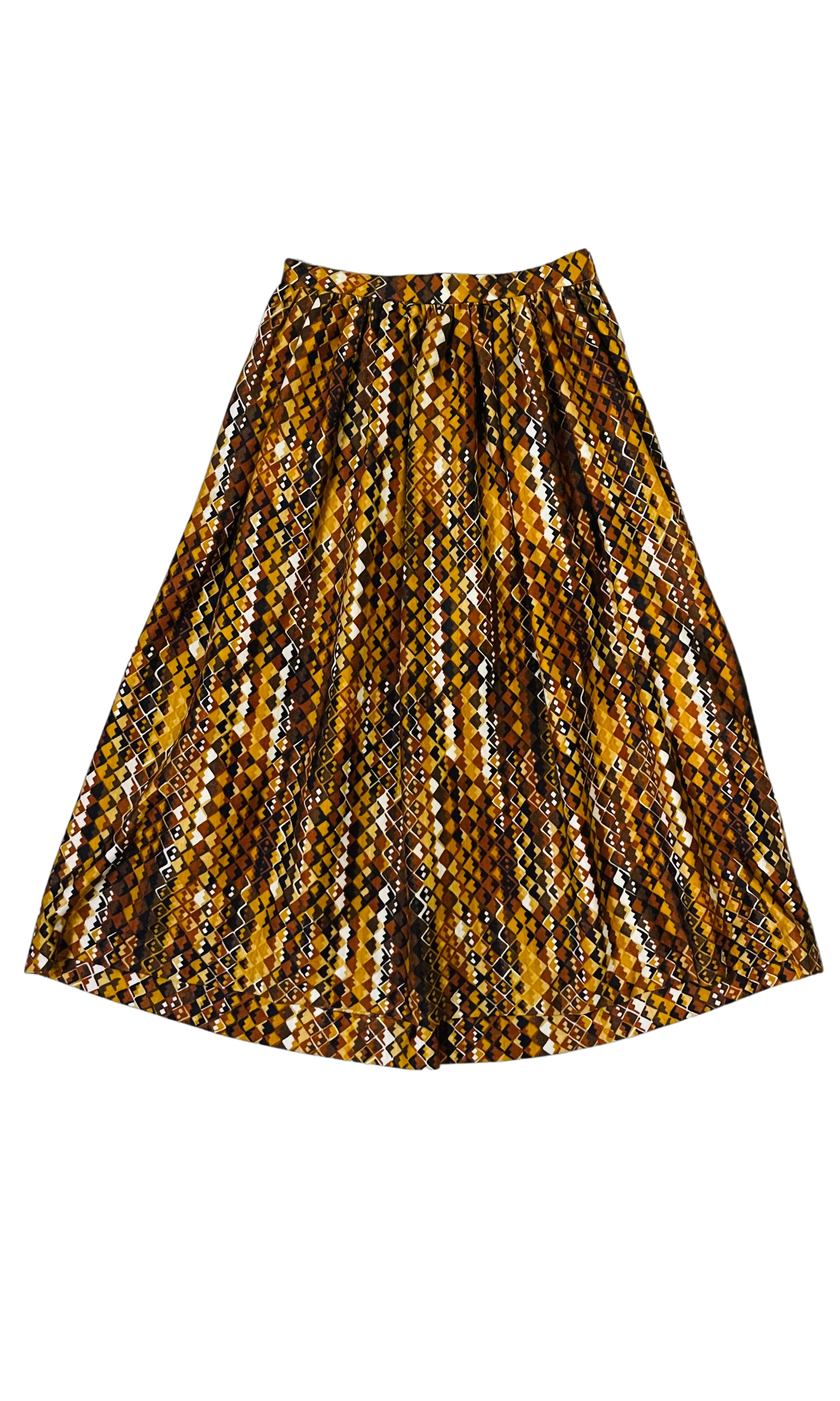 Aztec 1970’s Midi Skirt