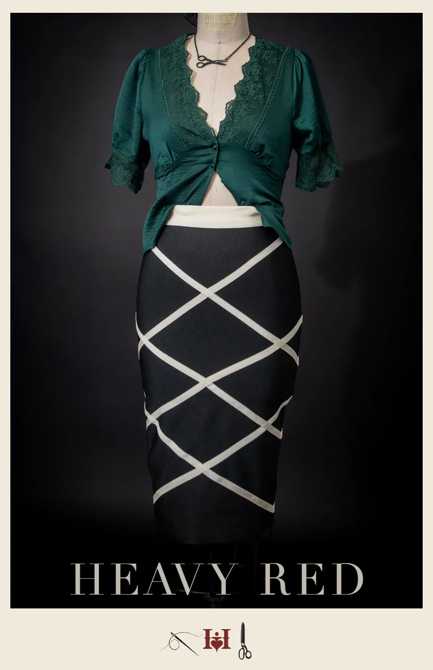 Ballerina's Ribbon Cross Skirt