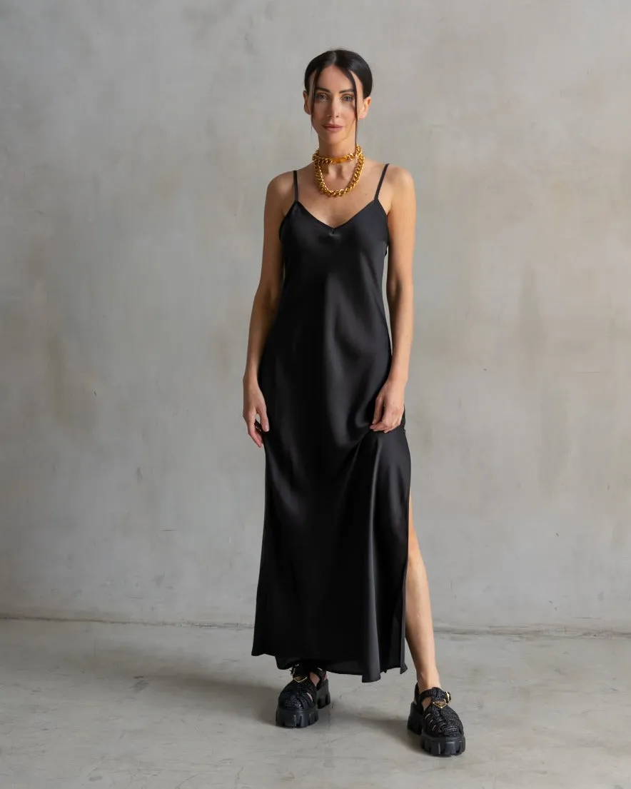 Basic Lennon Zipslip™️ Dress Black
