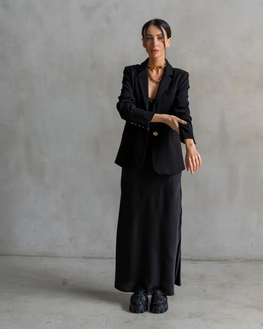 Basic Lennon Zipslip™️ Dress Black