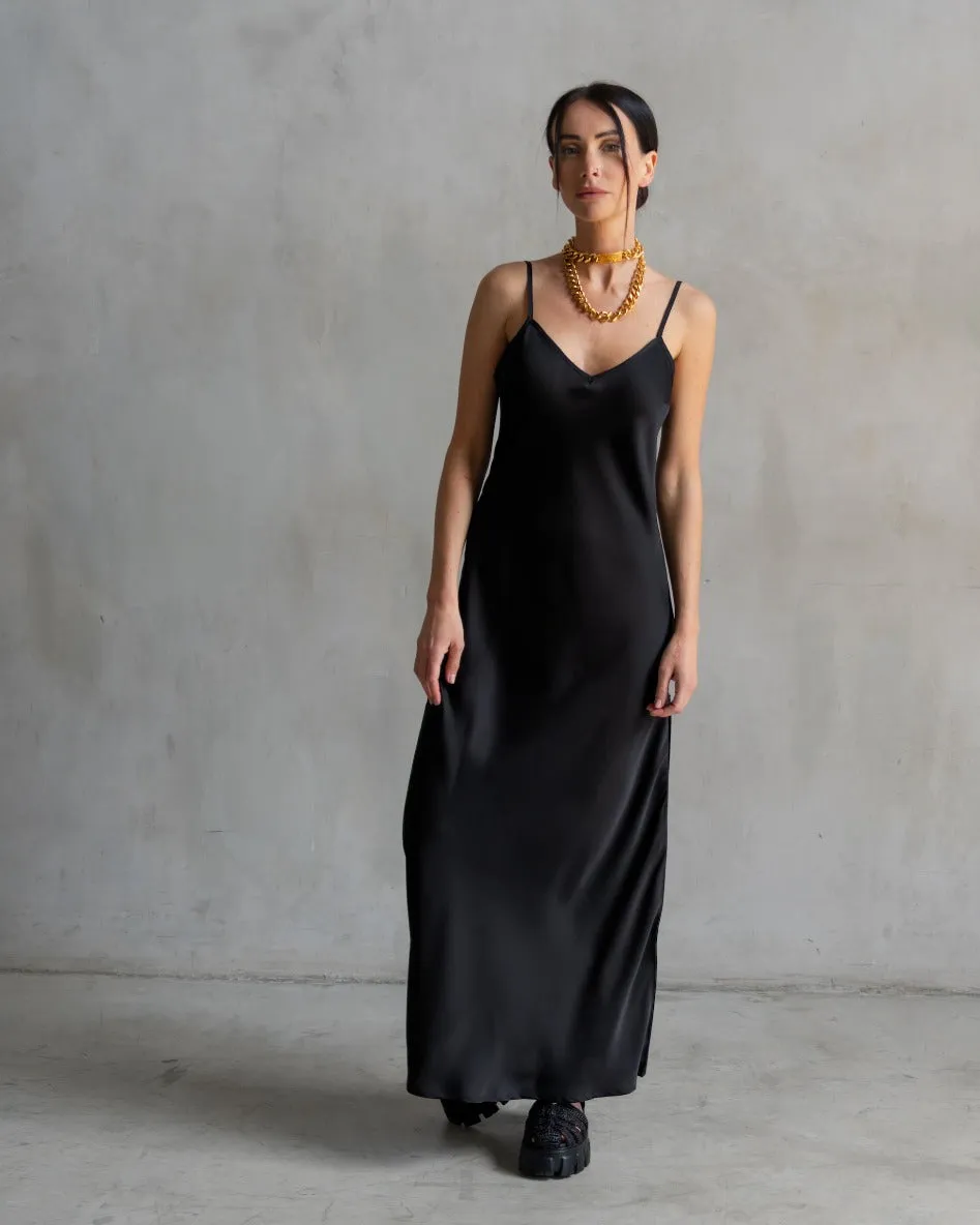 Basic Lennon Zipslip™️ Dress Black