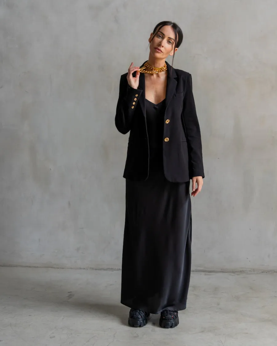 Basic Lennon Zipslip™️ Dress Black