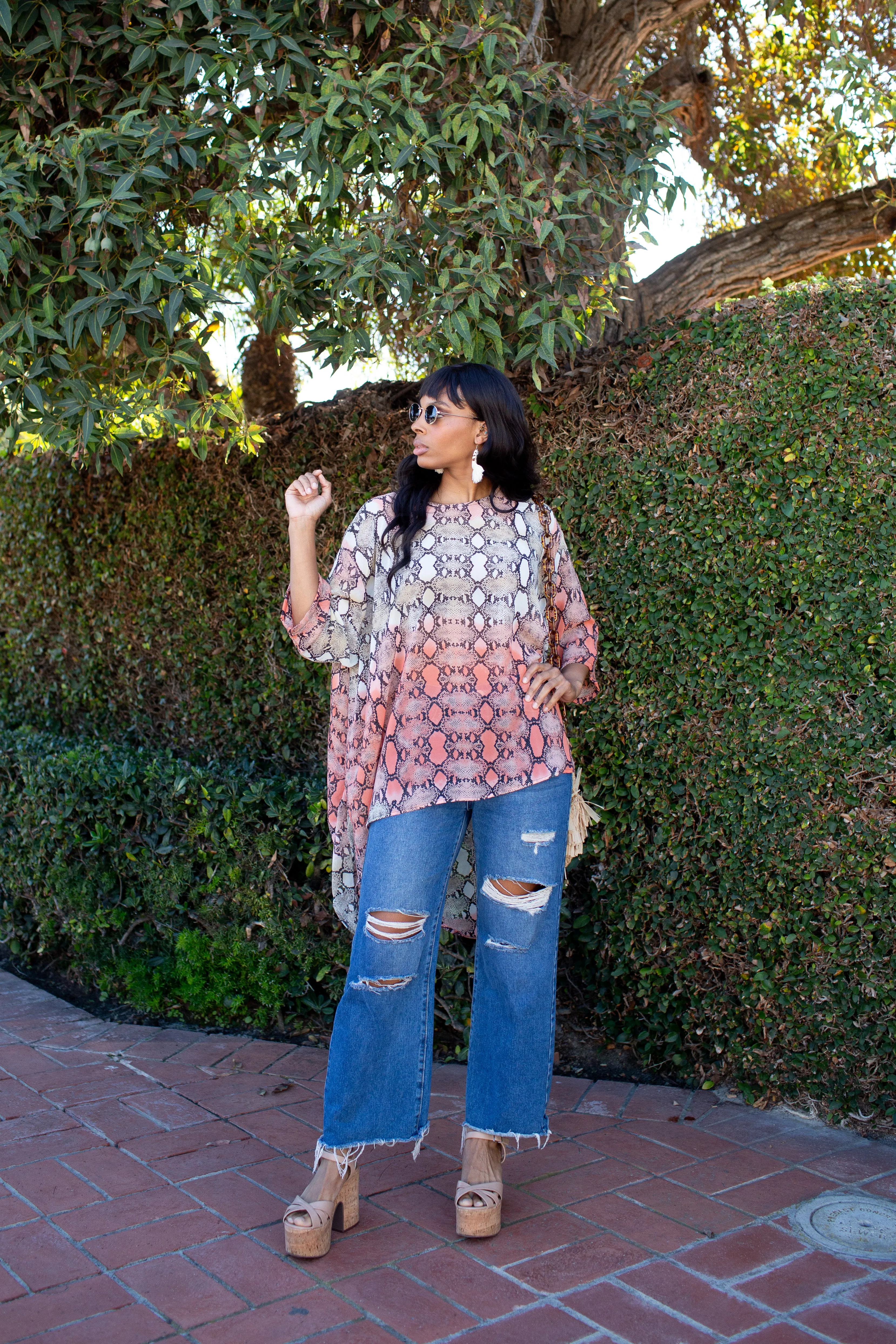 Bel Age Blouse in Coppertop