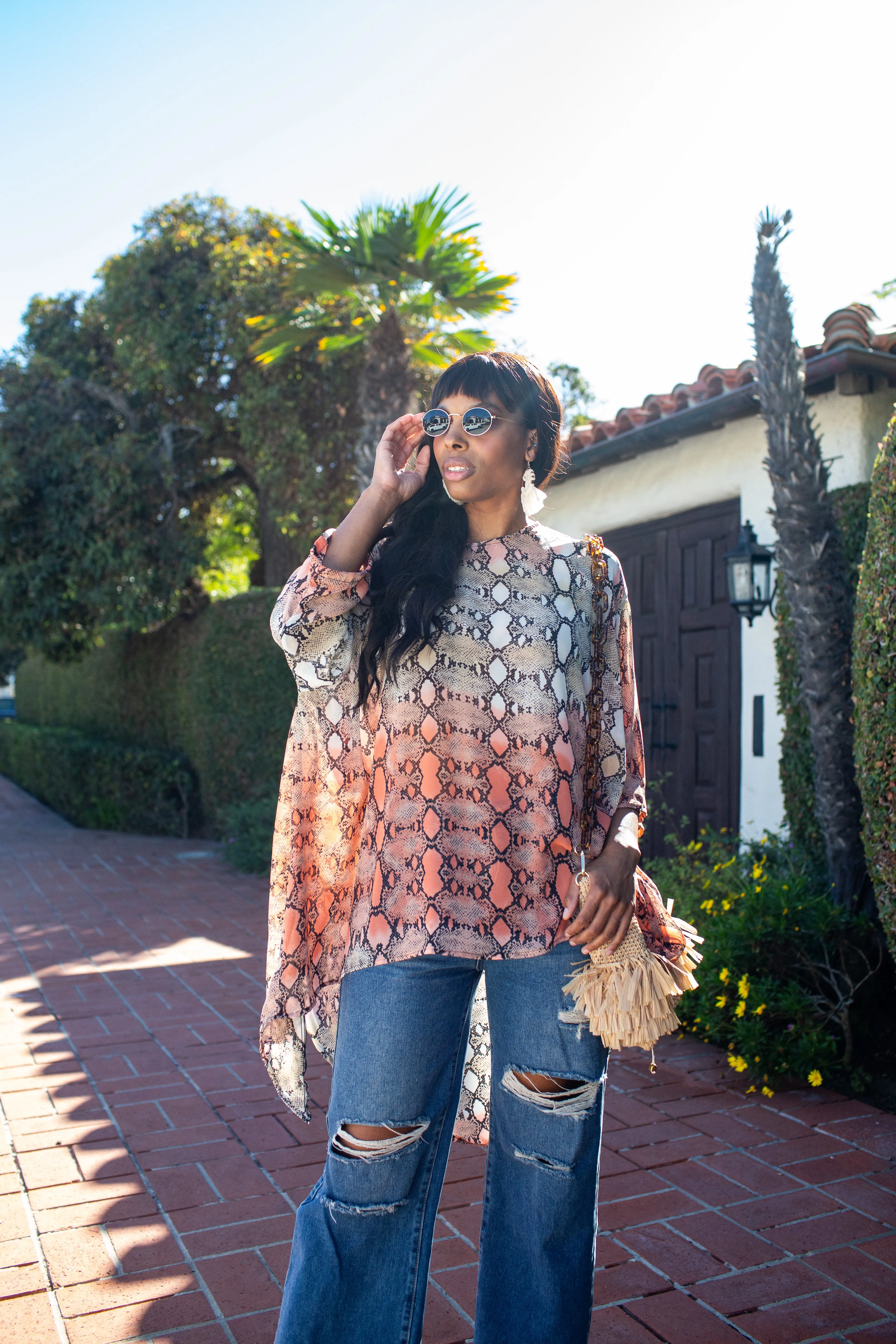 Bel Age Blouse in Coppertop