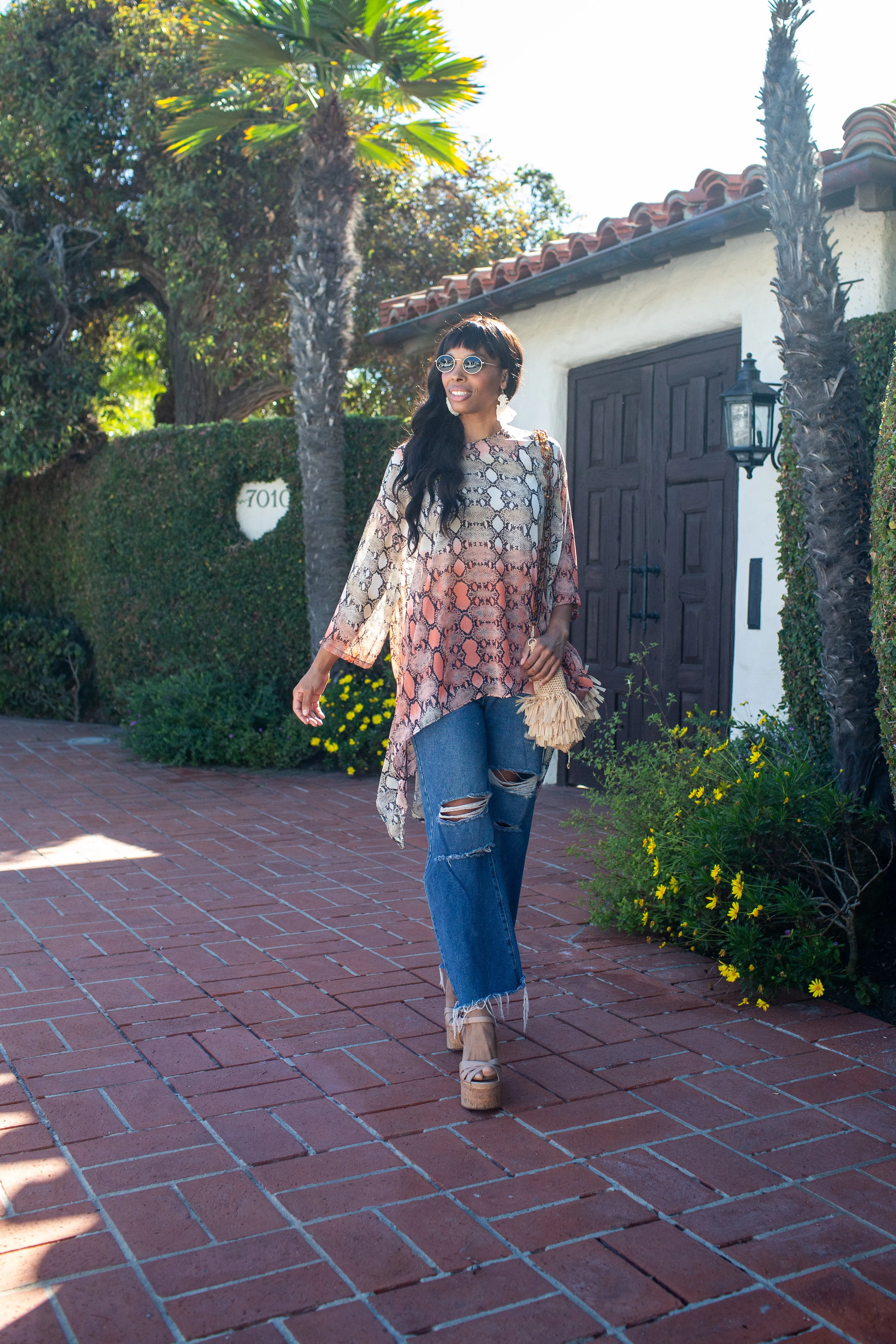 Bel Age Blouse in Coppertop