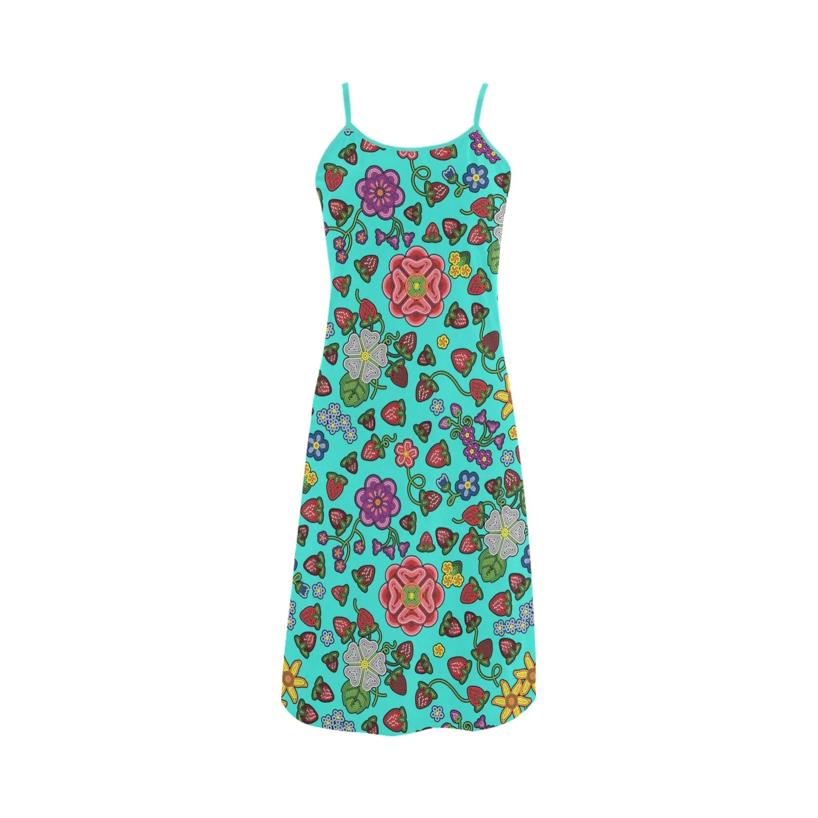 Berry Pop Turquoise Alcestis Slip Dress