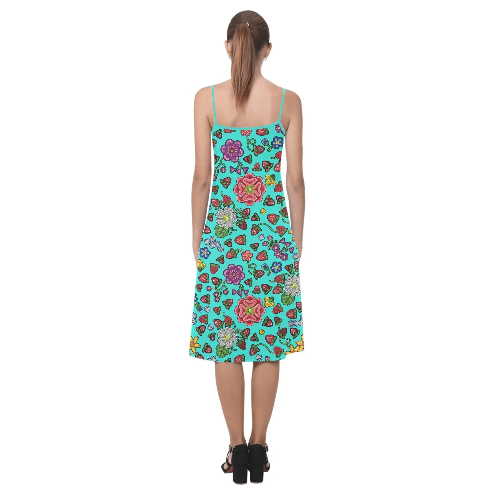 Berry Pop Turquoise Alcestis Slip Dress