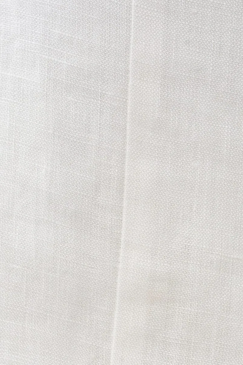 CAPRI HIGH WAIST LINEN PANTS - White