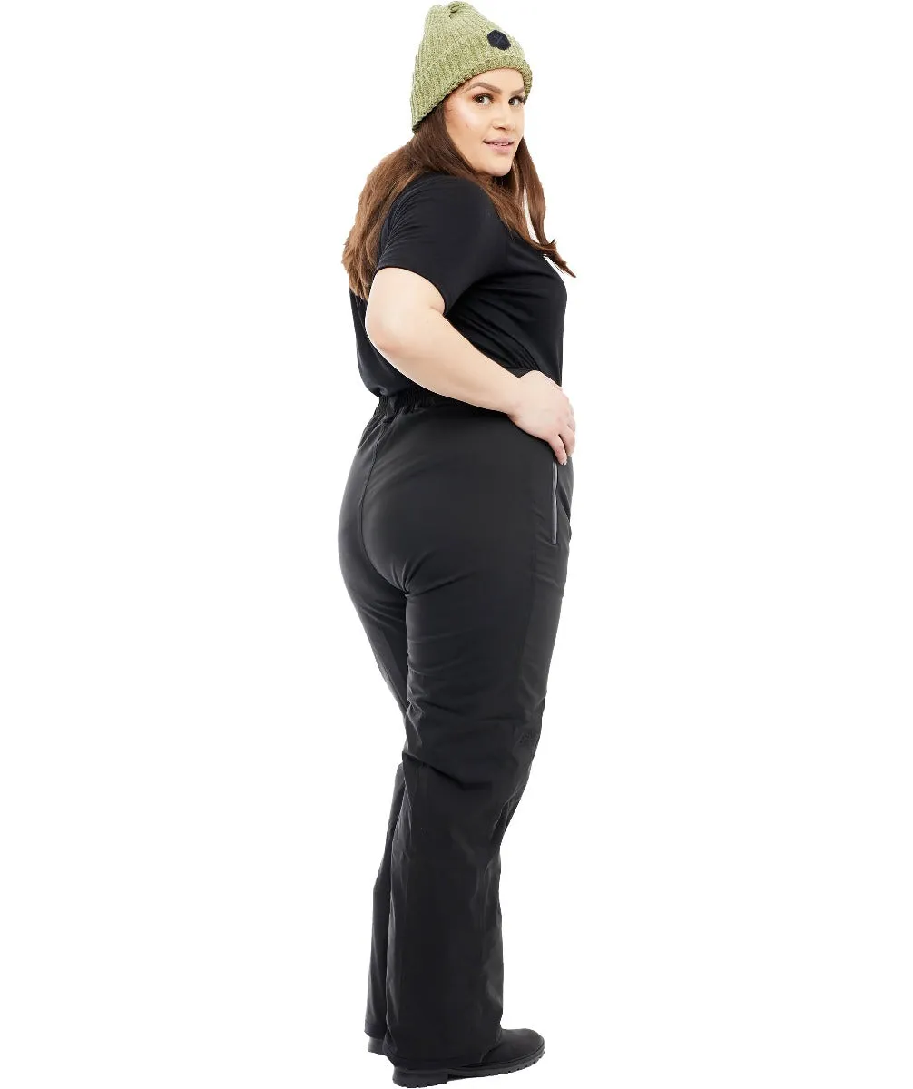 Cartel Andes Stretch Womens Shell Ski Pants Black Regular Sizes 4XL-10XL
