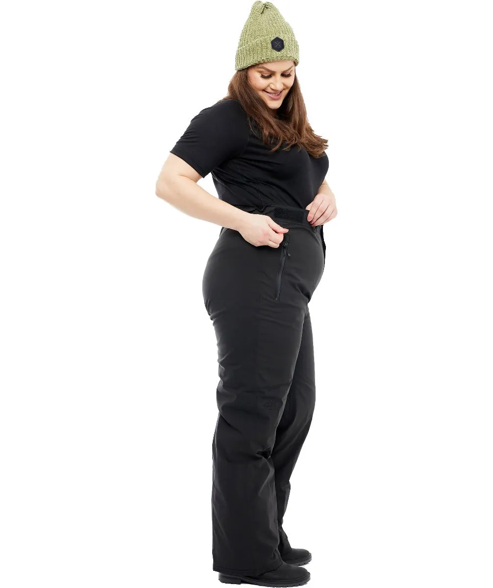 Cartel Andes Stretch Womens Shell Ski Pants Black Regular Sizes 4XL-10XL