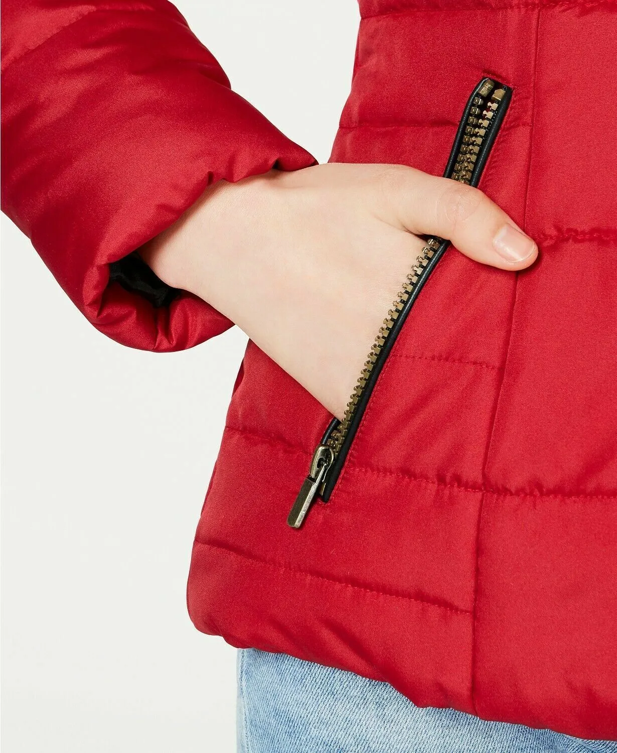 Celebrity Pink Juniors' Puffer Hooded Coat