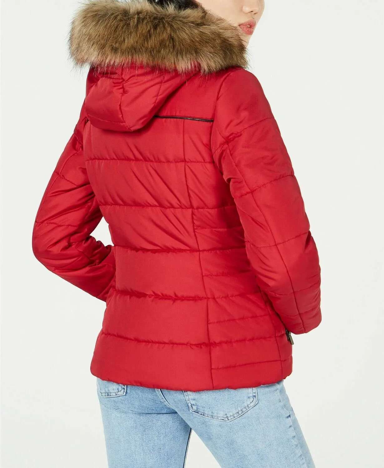 Celebrity Pink Juniors' Puffer Hooded Coat