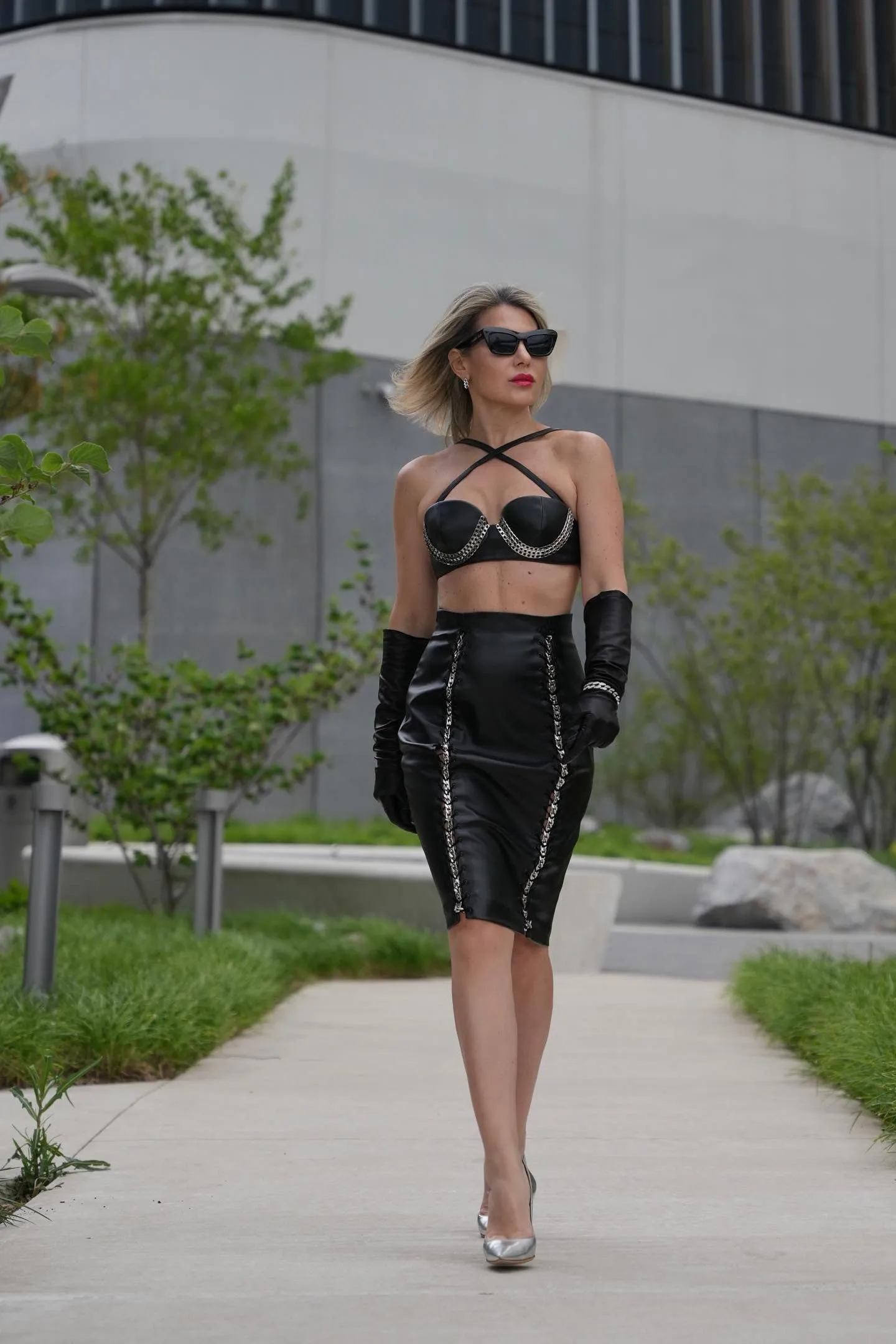 Chained Pencil Skirt