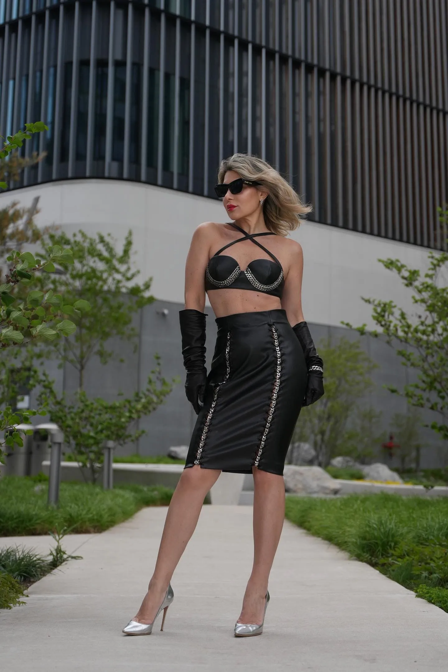 Chained Pencil Skirt