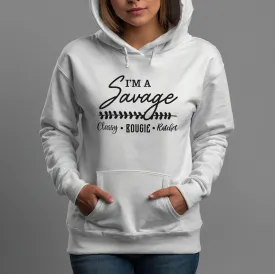 Chic & Edgy 'Savage Classy' Hoodie - Urban Streetwear - Unisex Design