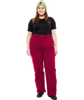 CLEARANCE - Cartel Andes Stretch Womens Shell Ski Pants Red Sizes Short 3XL-7XL