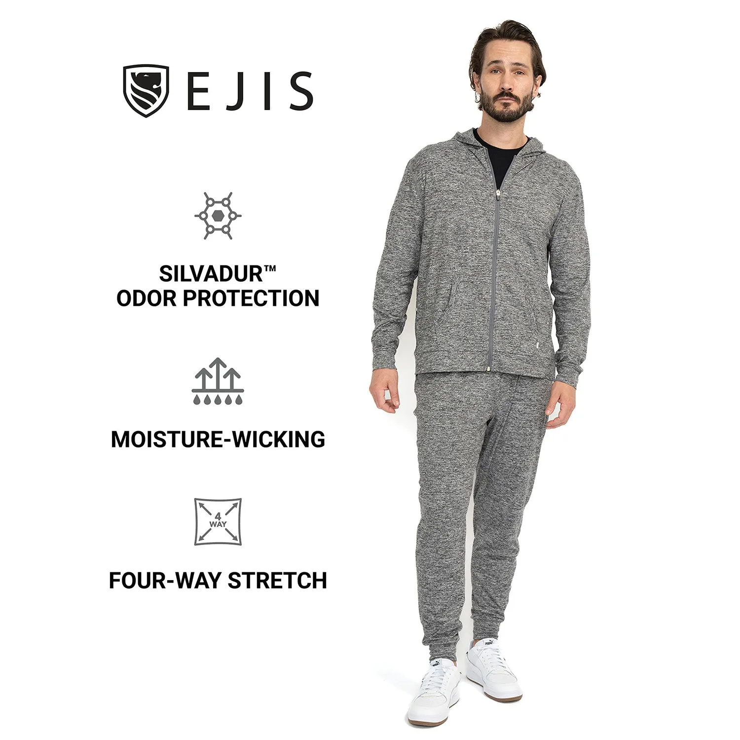 Conquest Athletic Full Zip Hoodie for Men