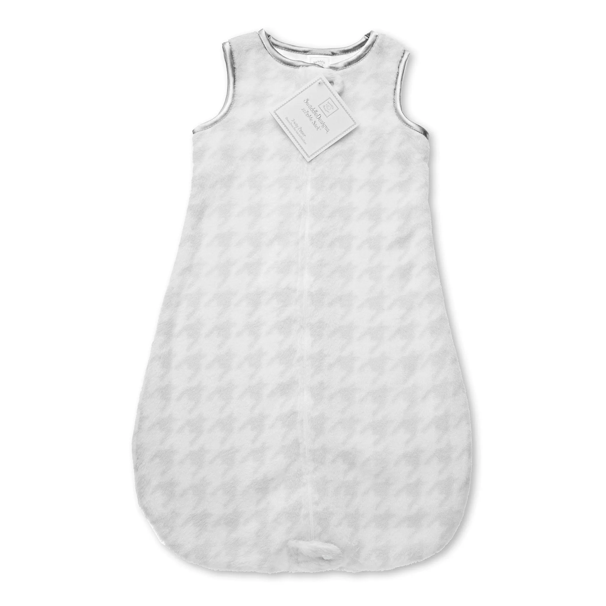 Cozy Non-Weighted zzZipMe Sack - Sterling Puppytooth, Sterling