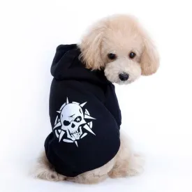 Dog's Edgy Punk Skull Hoodie Clothes