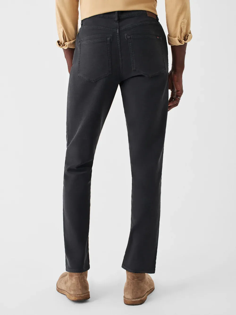 Faherty Stretch Terry 5-Pocket, Onyx Black