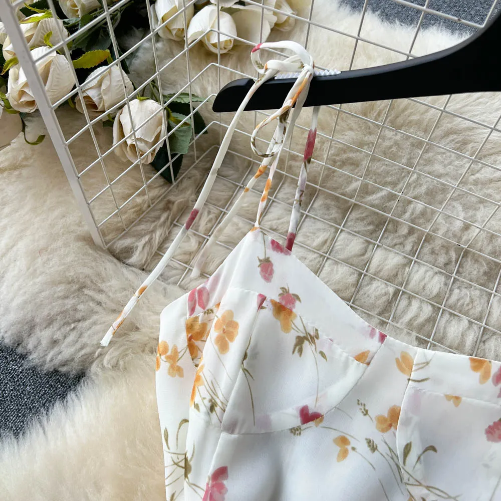 Fairy Pleated Floral Slip Dress