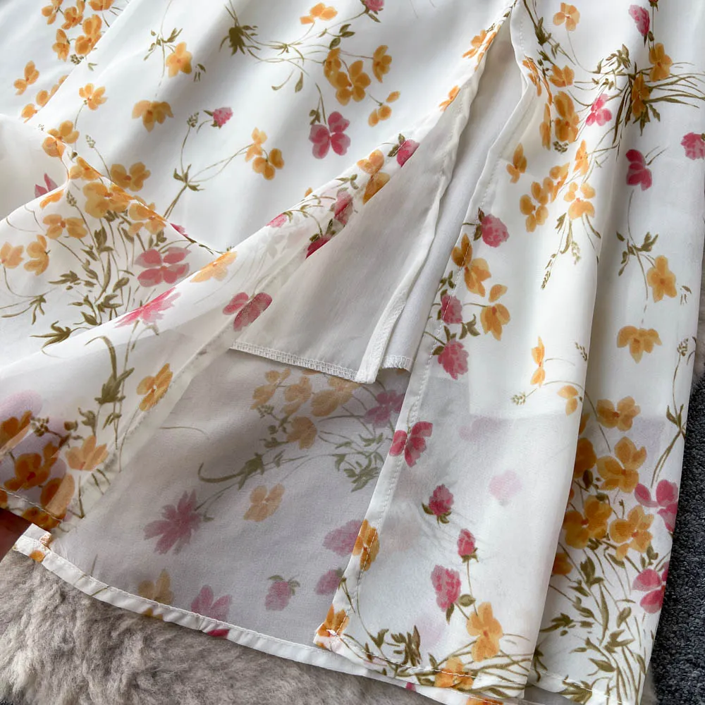 Fairy Pleated Floral Slip Dress
