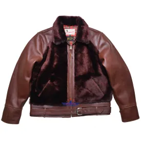 FiveStar Leather 1930s Grizzly Jacket CHL 2mm thick leather Brown color