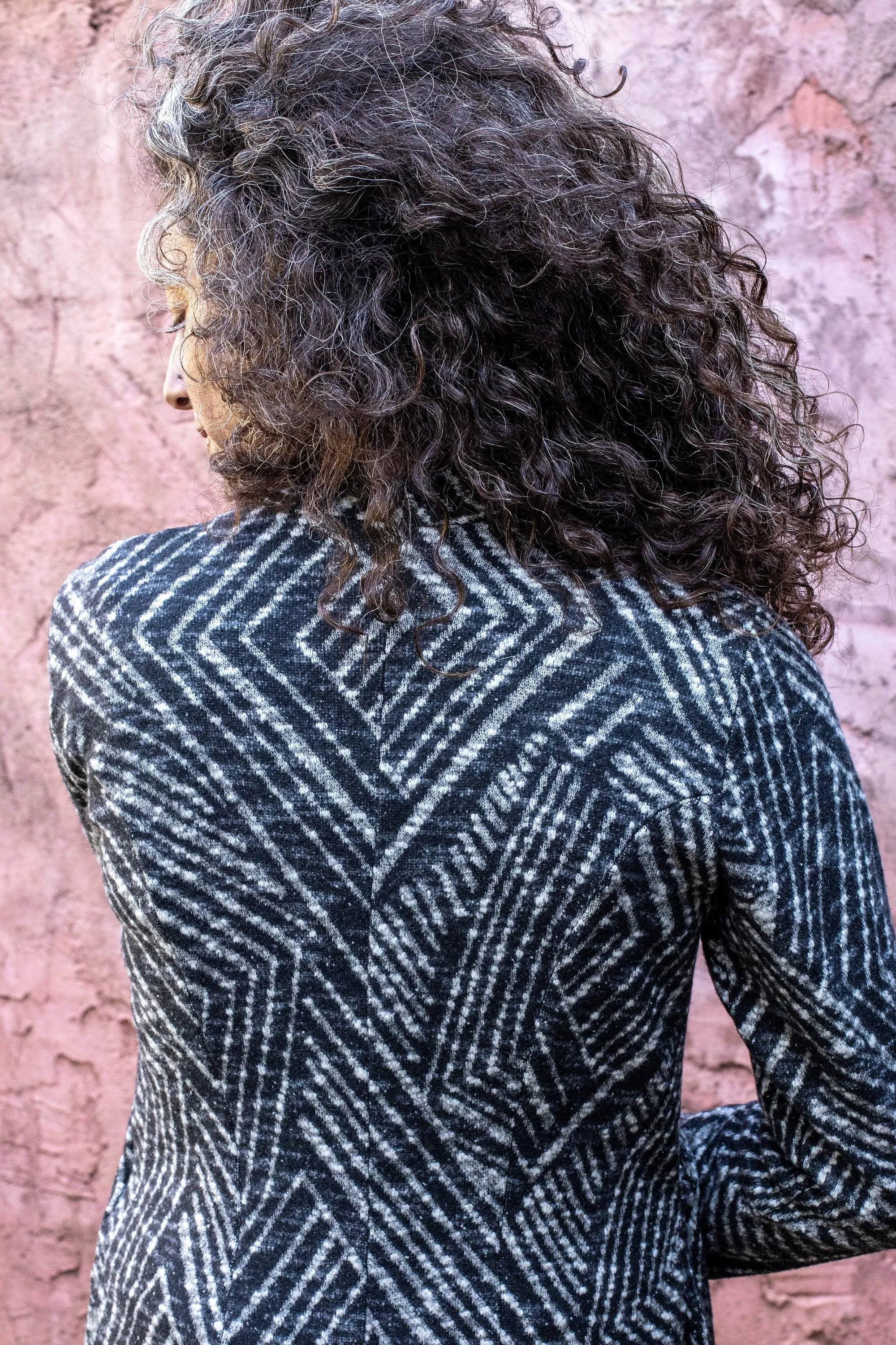 Geometric  Wrap Jacket