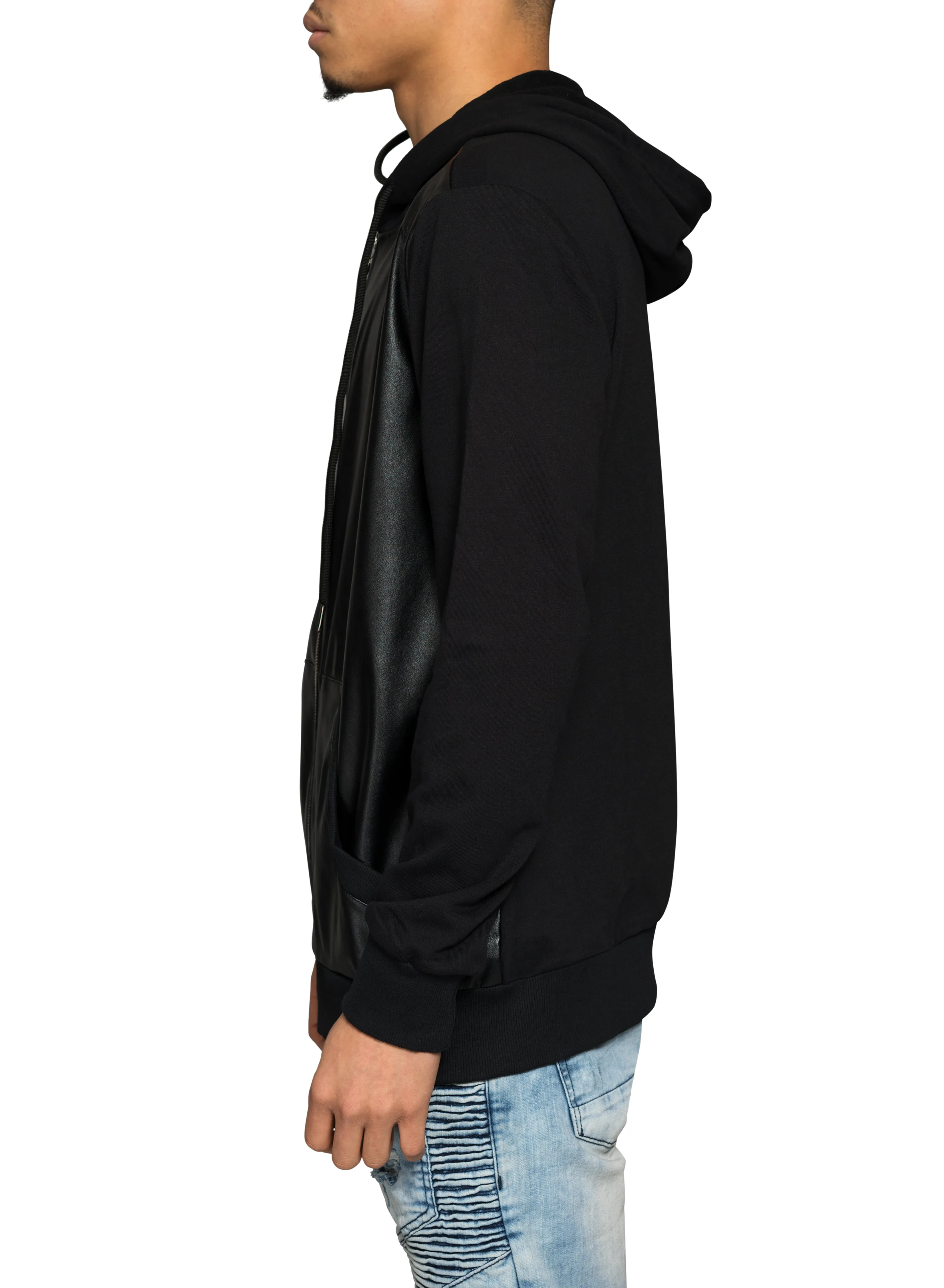 Gully Klassics Faux Leather Hoodie