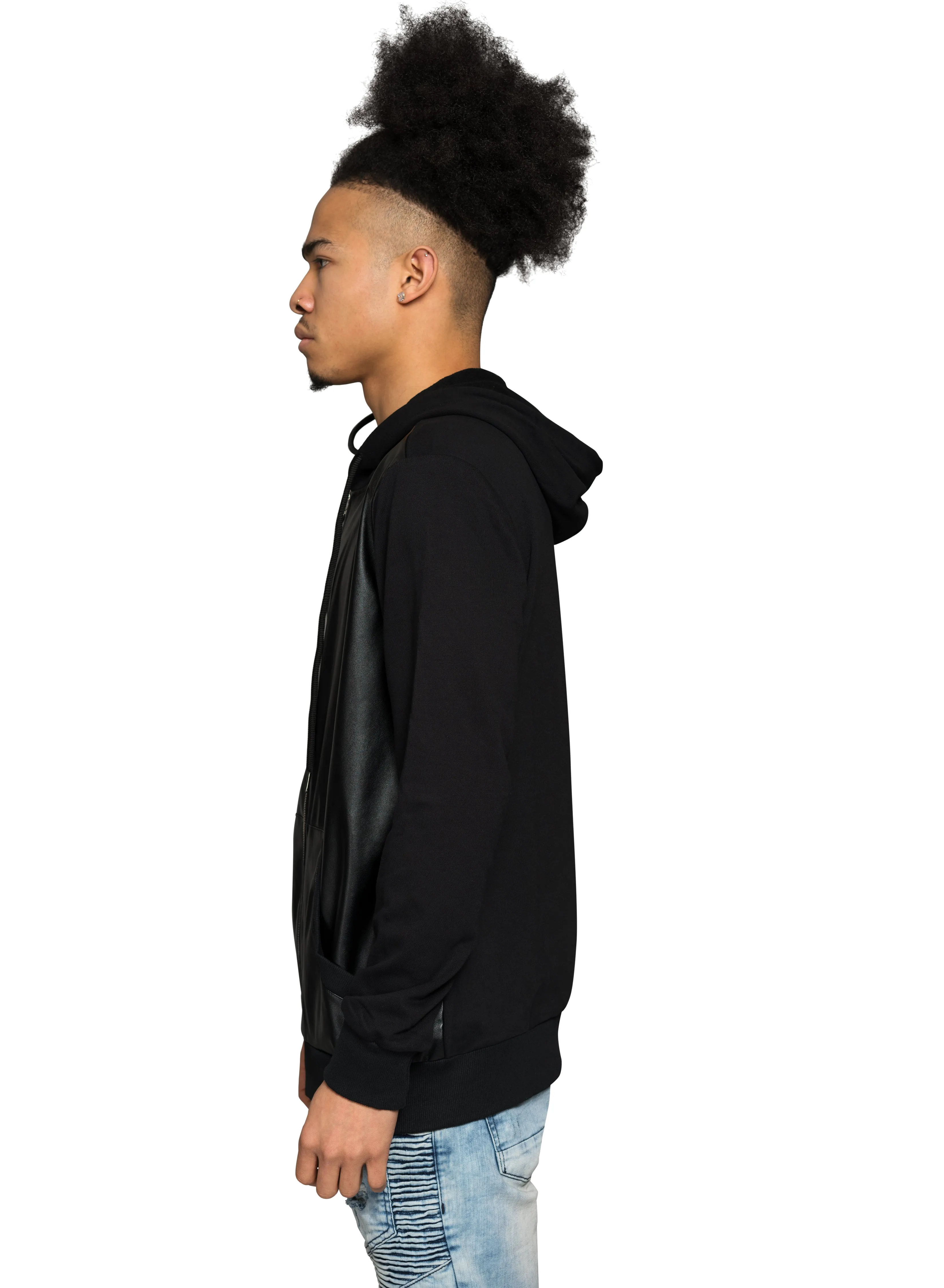 Gully Klassics Faux Leather Hoodie