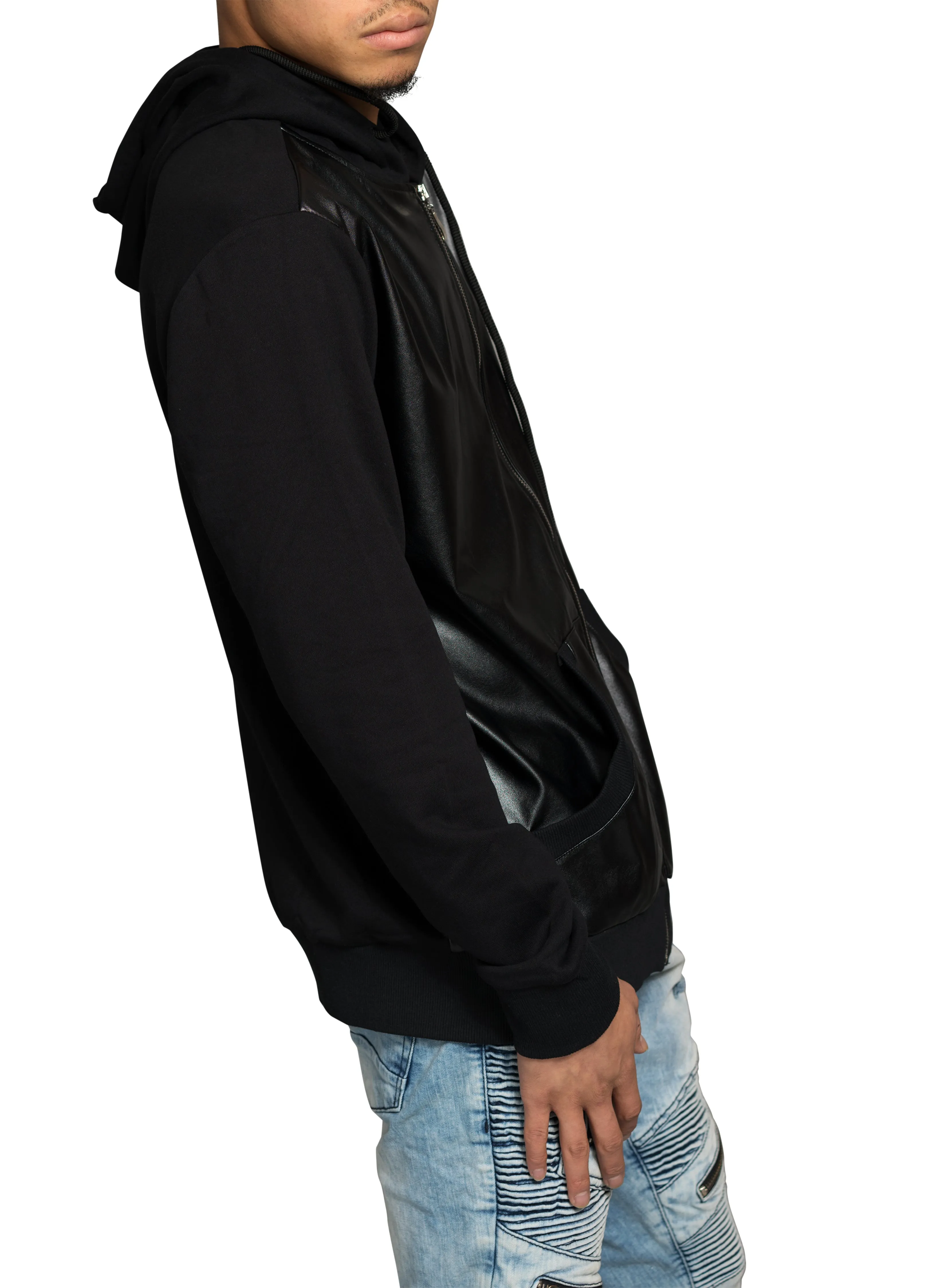 Gully Klassics Faux Leather Hoodie