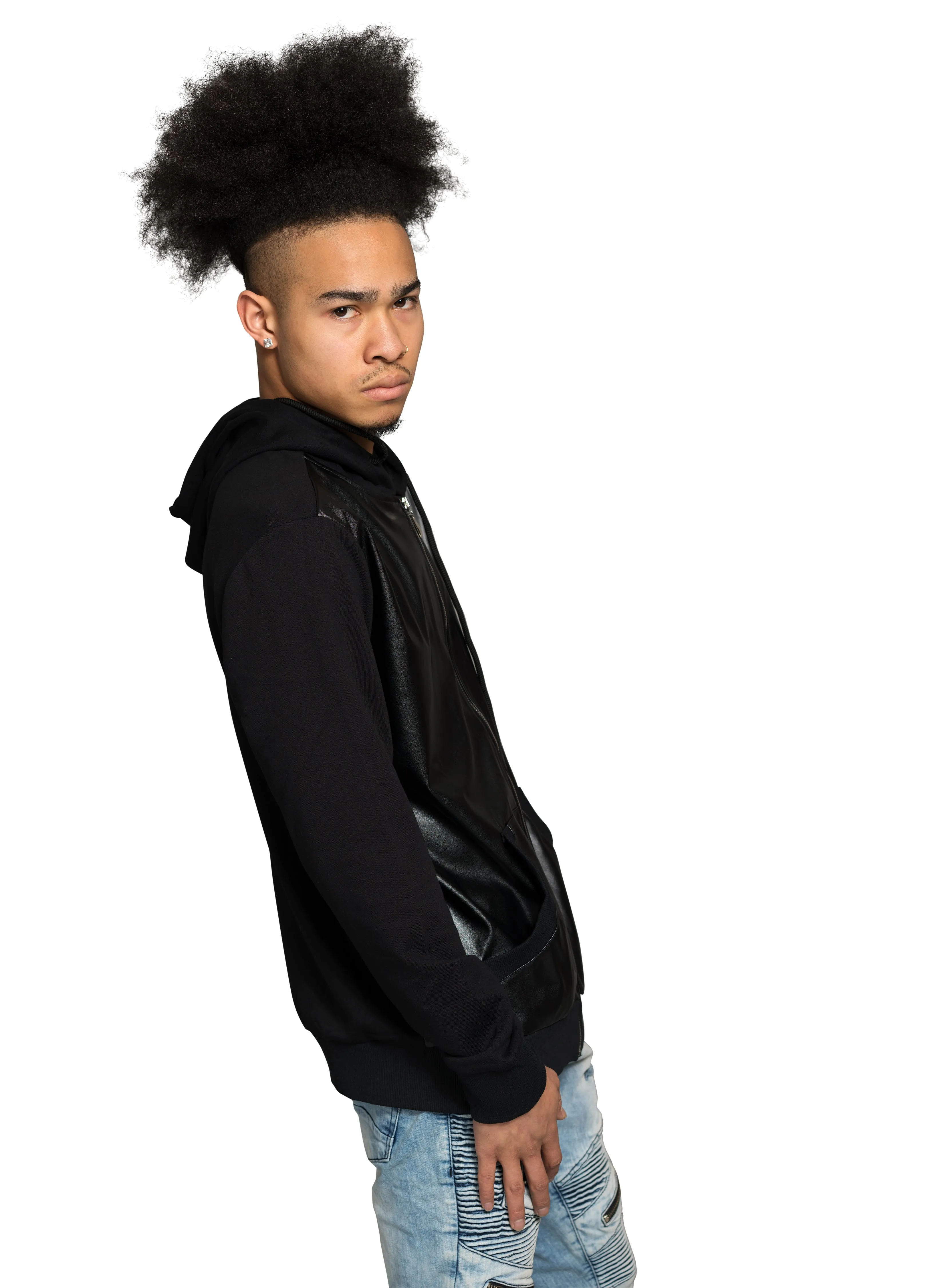 Gully Klassics Faux Leather Hoodie