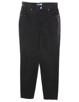 High Waist Black Tapered Jeans - W30 L30