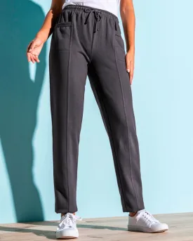 High Waist Fleece Jogger Sweatpant Charcoal