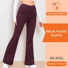 High Waist Pants PDF Sewing Pattern