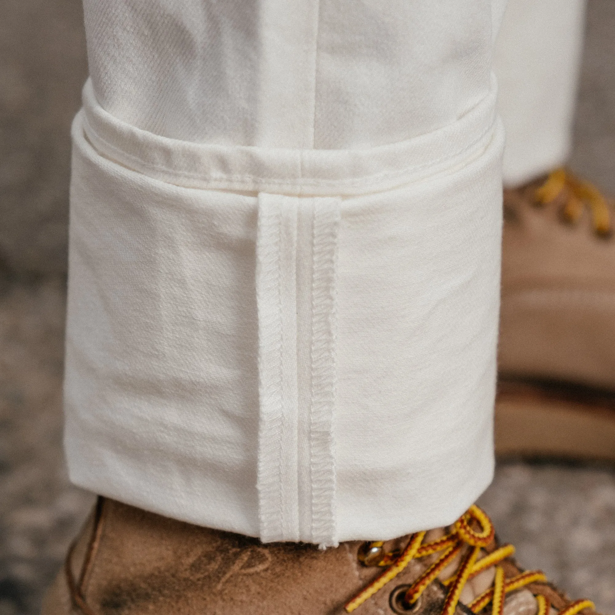 Iron Heart IH-777-WT 13.5oz Denim Slim Tapered Cut Jeans White FINAL SALE